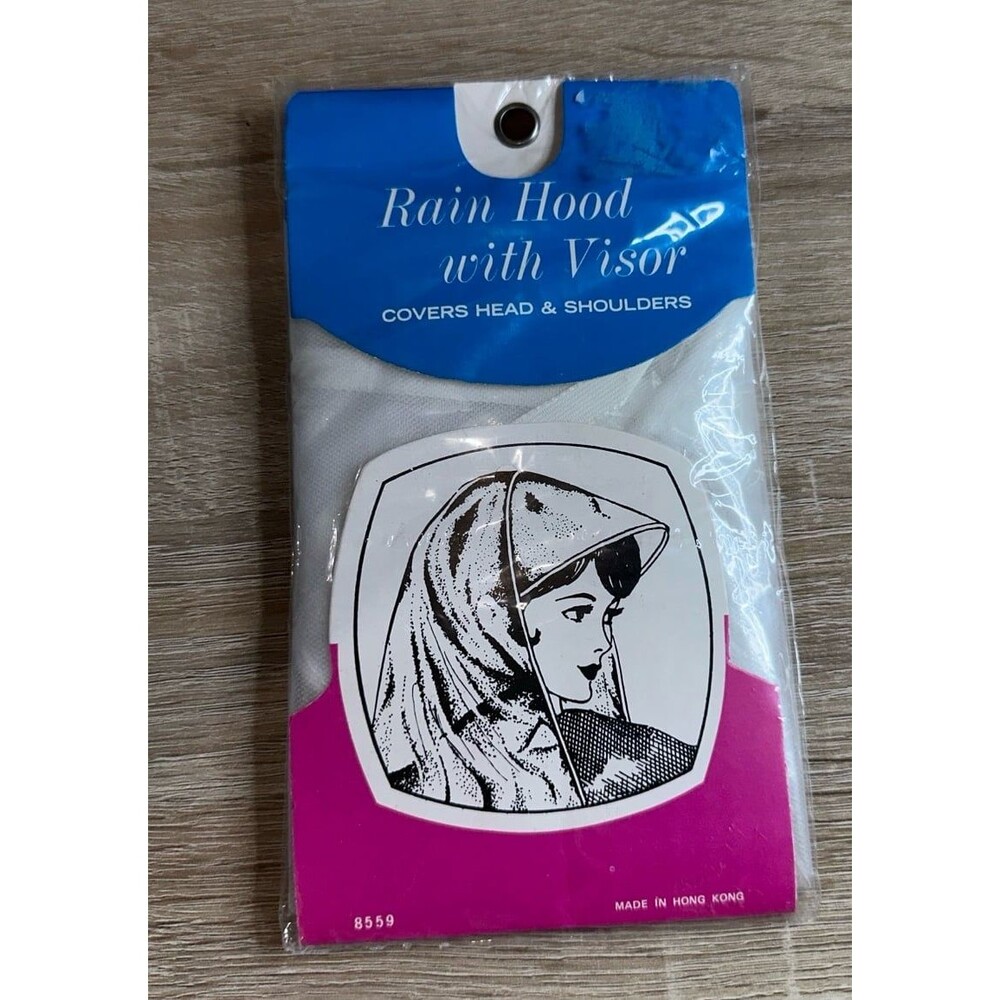 Vintage Rain Hood with Visor NEW